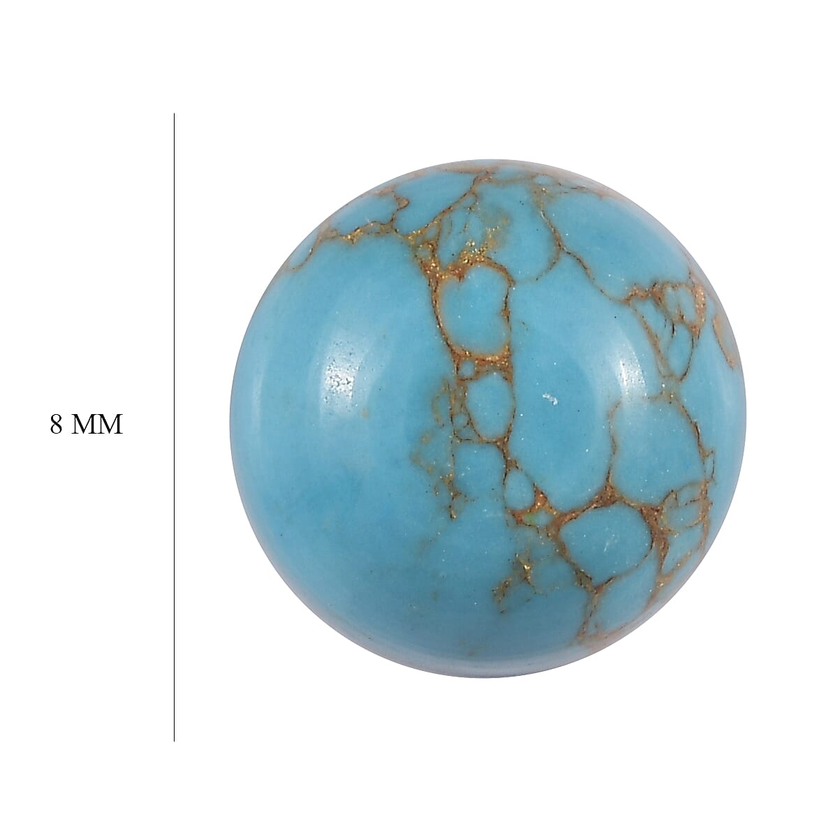 1.71 Ct. Blue Turquoise Loose Gemstone in Round Shape 8063804 4