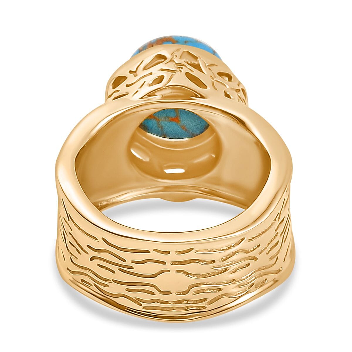 Blue Turquoise Solitaire Ring 3.67 Ct. 8061446 5