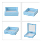 " Blue drawer paper box with white paper cover 17X11.5X6CM ", Rhapsody card