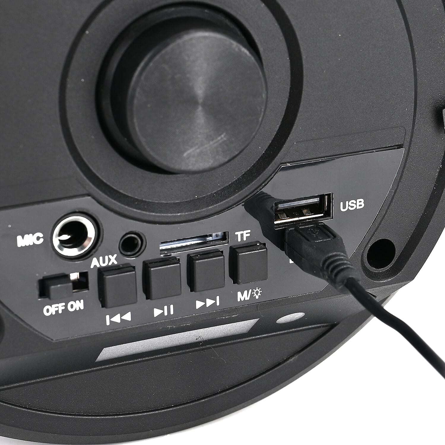 Bluetooth Speaker With RGB Light - Black &amp; Red 7851671 7