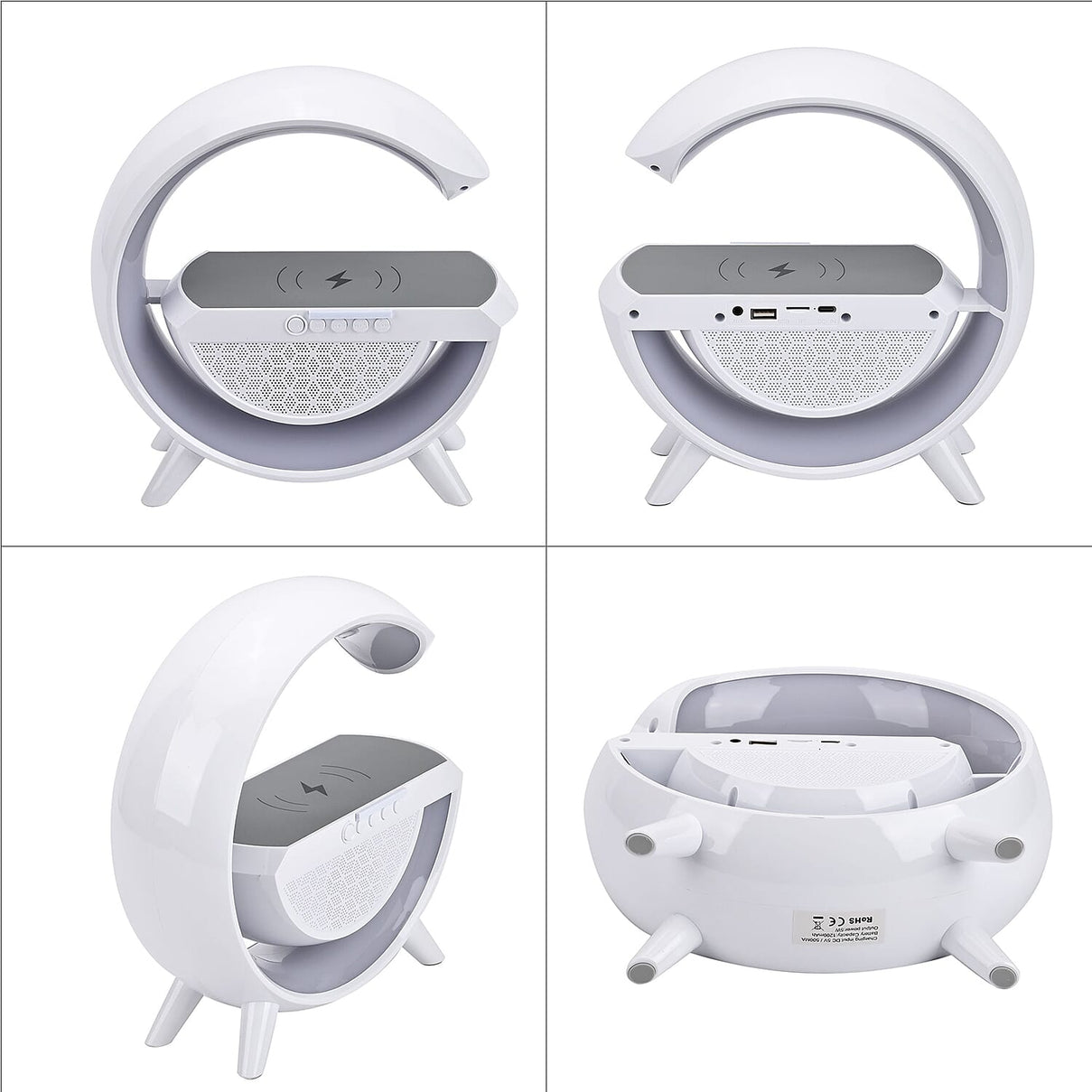Bluetooth Speaker Table Lamp with 15W Wireless Fast Charging, Multi Light Modes &amp; 1200 mAh Rechargeable Battery. Output Power 5w 7568293 18