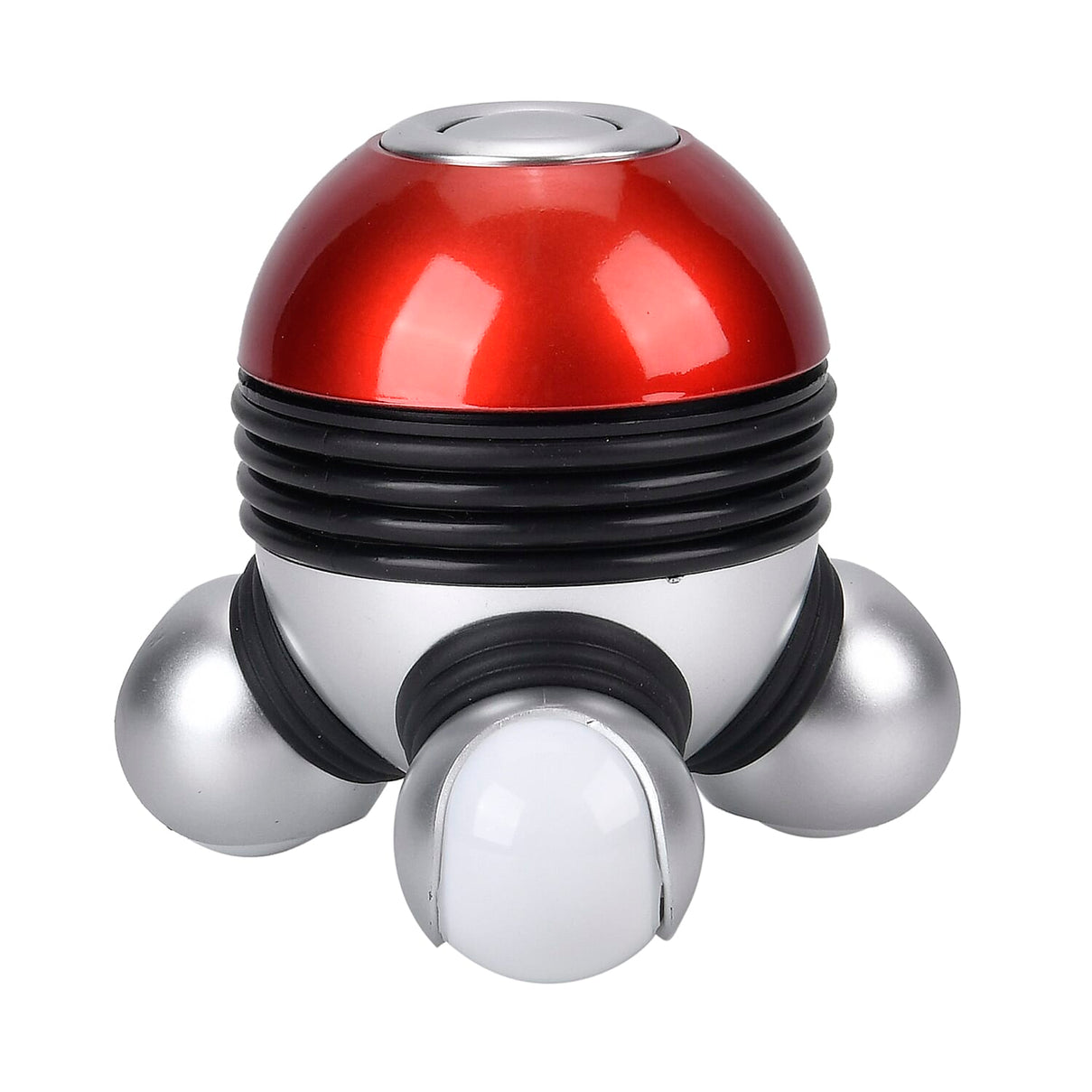 Vibrating Body Massager with Soft Lighting (3xAAA Battery,Not Inc.) - Red - Silver 7683676 2