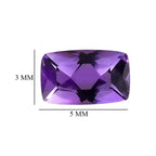 Bolivian Amethyst Cushion 5x3 mm