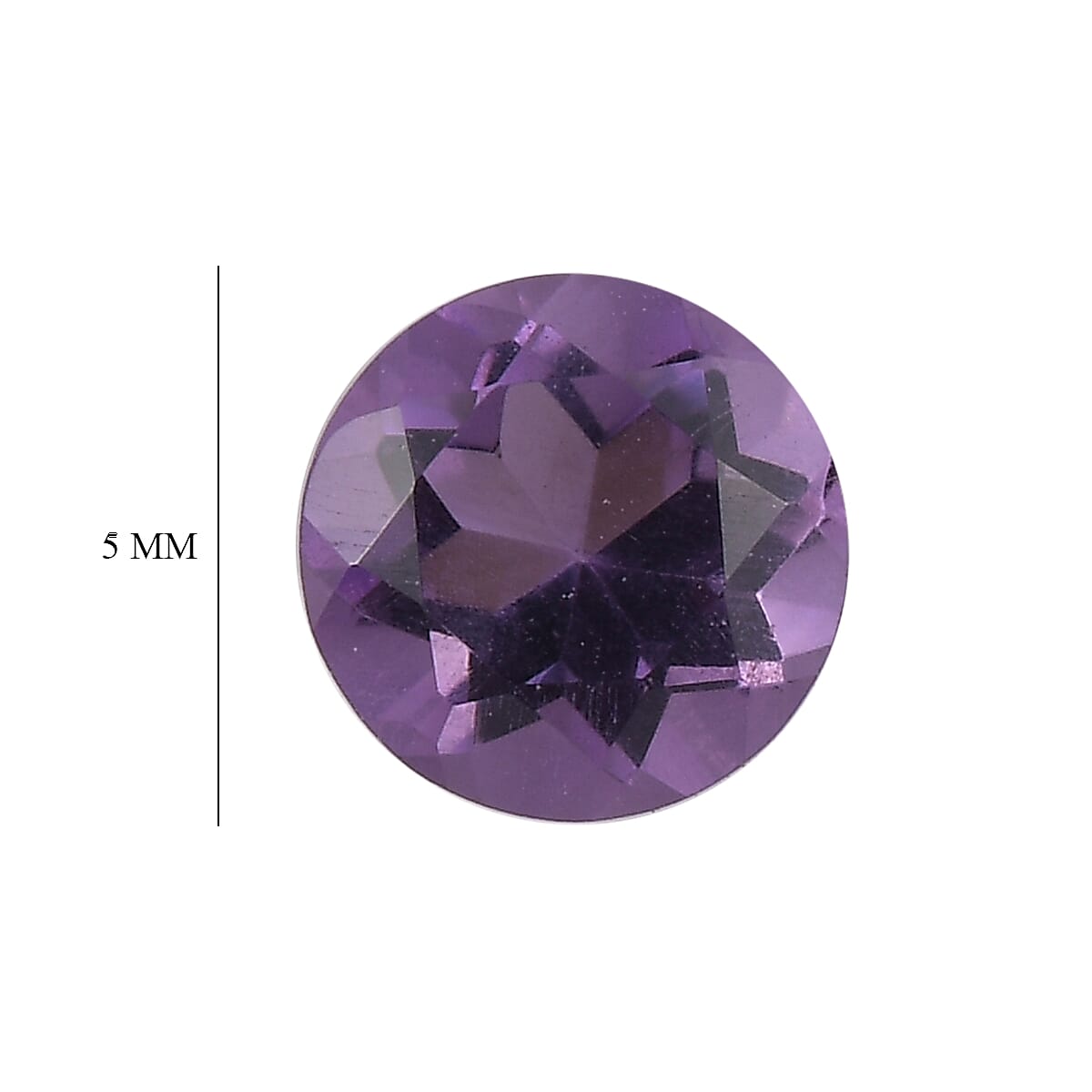 Set of 4 Bolivian Amethyst Loose Gemstones in Round Shape (5.0mm) 7763359 4