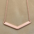 Rose Gold Overlay Sterling Silver Necklace (Size 20), Silver wt 6.06 Gms
