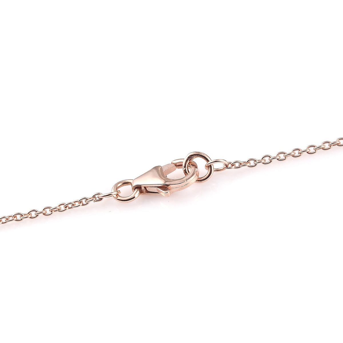 Boomerang Inspired Necklace in Rose Gold Plated Sterling Silver -Size 20 3718034 4