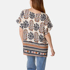 Paramour Boho Top (One Size, 10-20) - Navy