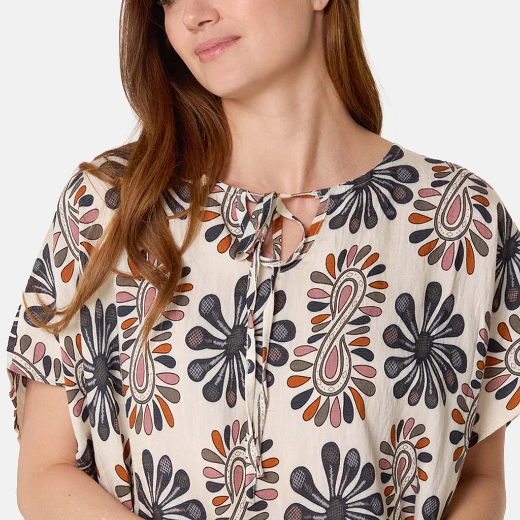 Paramour Boho Top (One Size, 10-20) - Navy