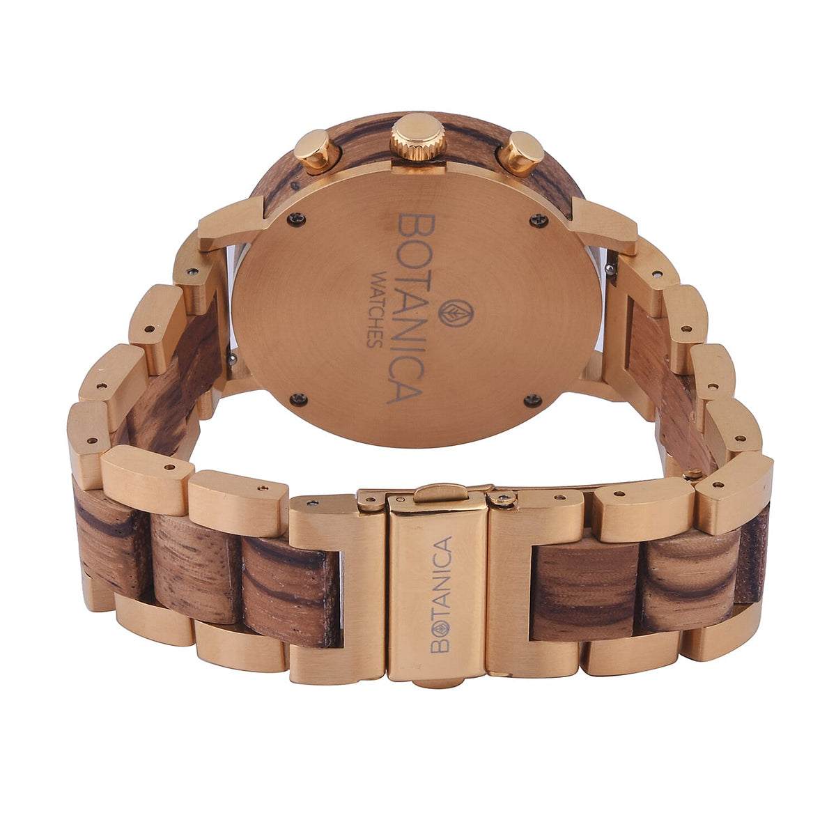 Botanica Goldthorn Zebrano Wood and Stainless Steel Watch - Rose 6022508 5