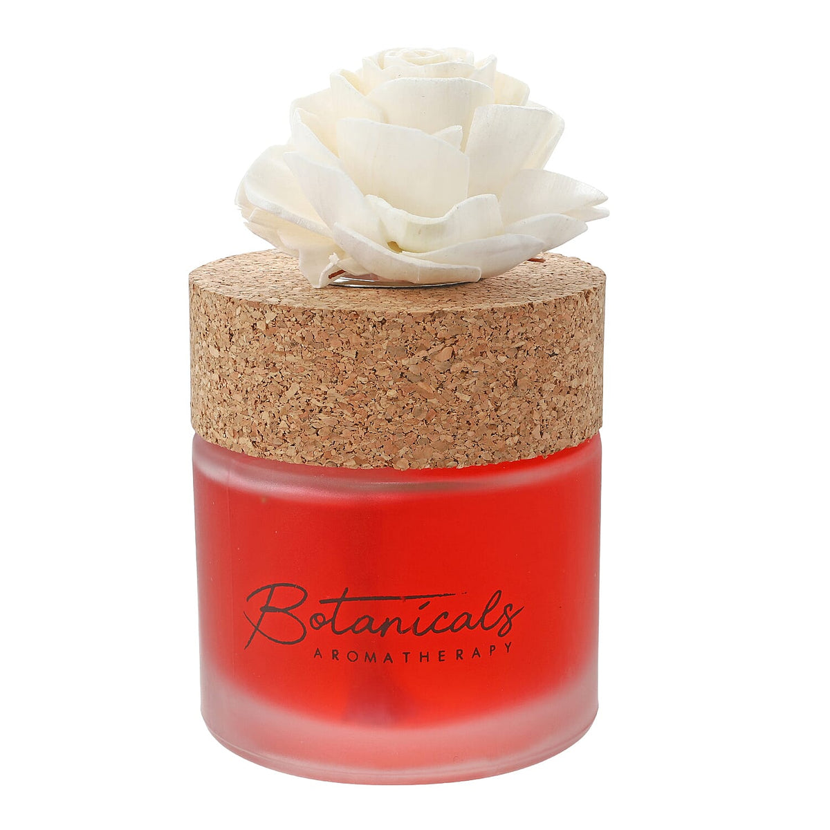 Botanical Aroma Therapy Room Diffuser with Sola Flower in Roasted Jar (120 ml) - Red 7278582 0
