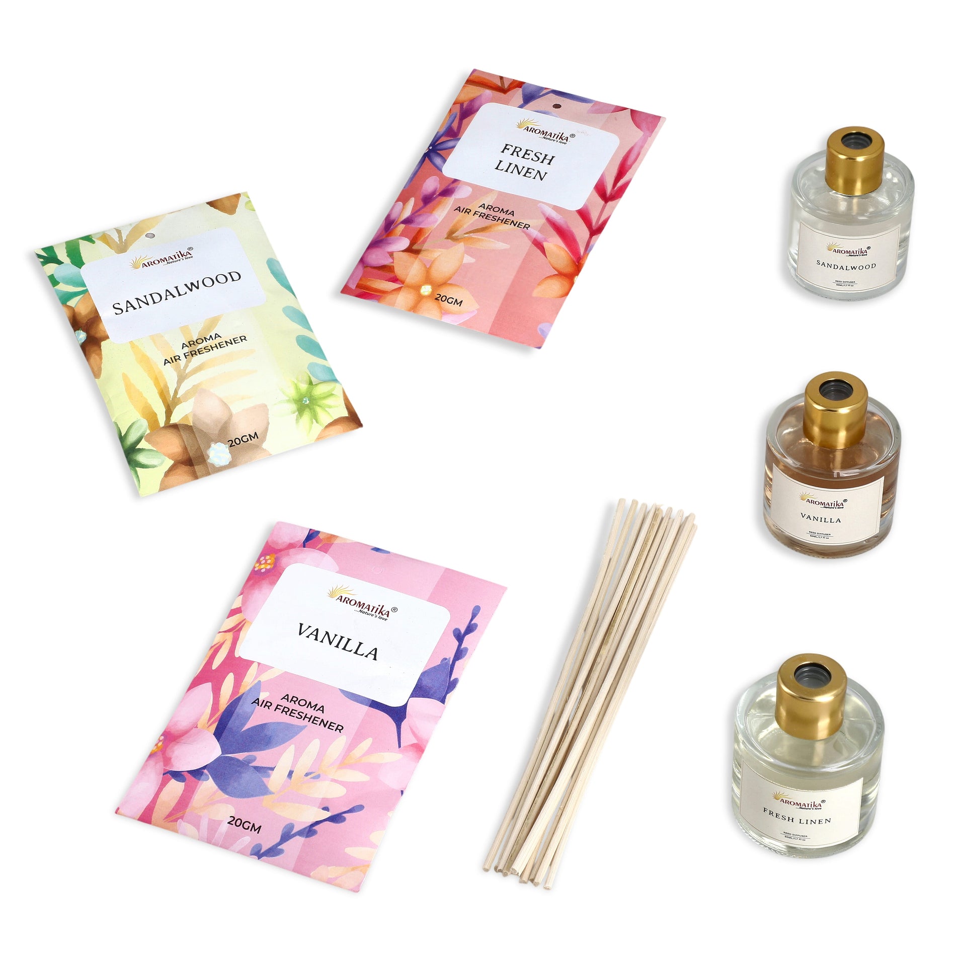 Botanical Bliss Aroma Therapy Gift Set - Fresh Linen, Vanilla and Sandalwood 8056542 0