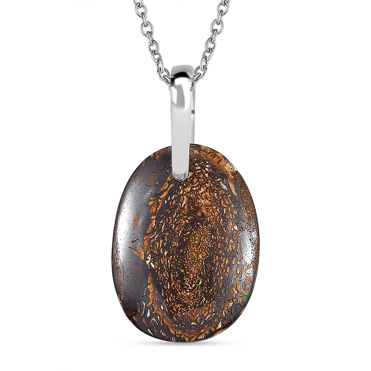 Boulder Opal Pendant with Free Chain (Size 20) 25 ct. 4300048 0