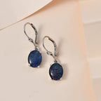 Boulder Opal Triplet Earrings in Platinum Overlay Sterling Silver 3.53 Ct