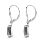 Boulder Opal Triplet Earrings in Platinum Overlay Sterling Silver 3.53 Ct