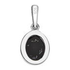 Boulder Opal Triplet Pendant in Platinum Overlay Sterling Silver