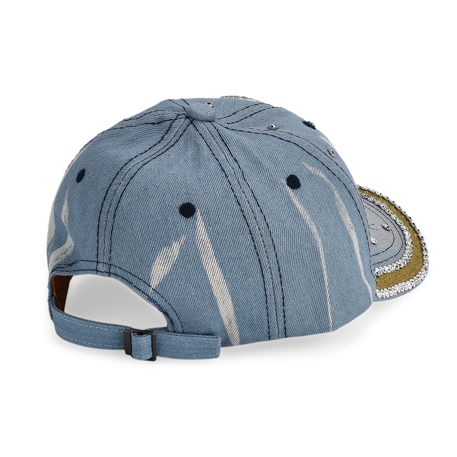 Bow Tie Pattern Denim Baseball Cap (57 cm) - Light Denim 8223221 8
