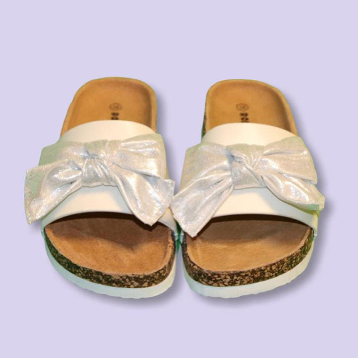 Bowknot Slider - Silver and White 6262453 0