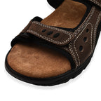 Bowland Mens Nubuck Sporty Leather Sandal (Size 41) - Brown