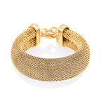 Designer Inspired Chunky Bracelet (Size - 7 - 1.5 Ext)  - Yellow