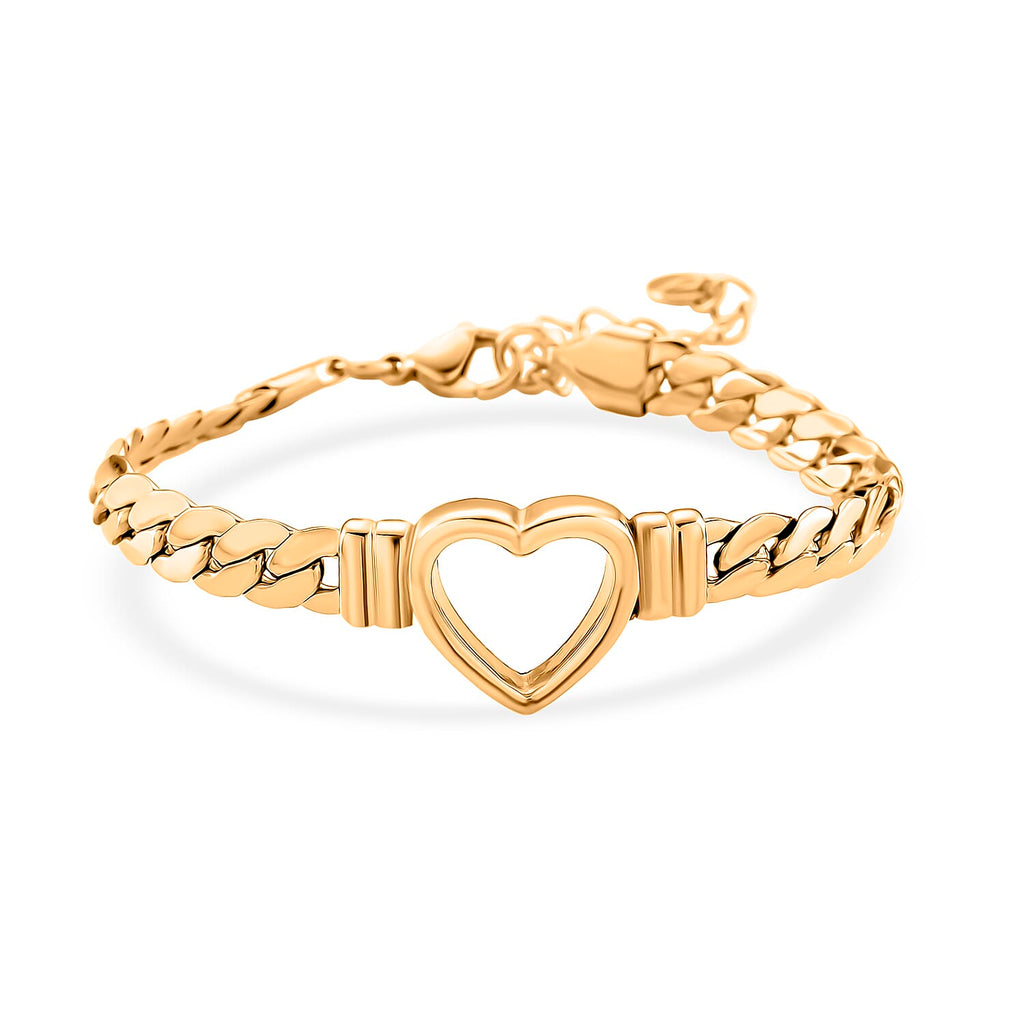 One Time Close Out Deal - Heart Bracelet (Size - 6.5 - 1.5 Ext)