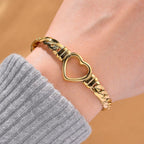 One Time Close Out Deal - Heart Bracelet (Size - 6.5 - 1.5 Ext)