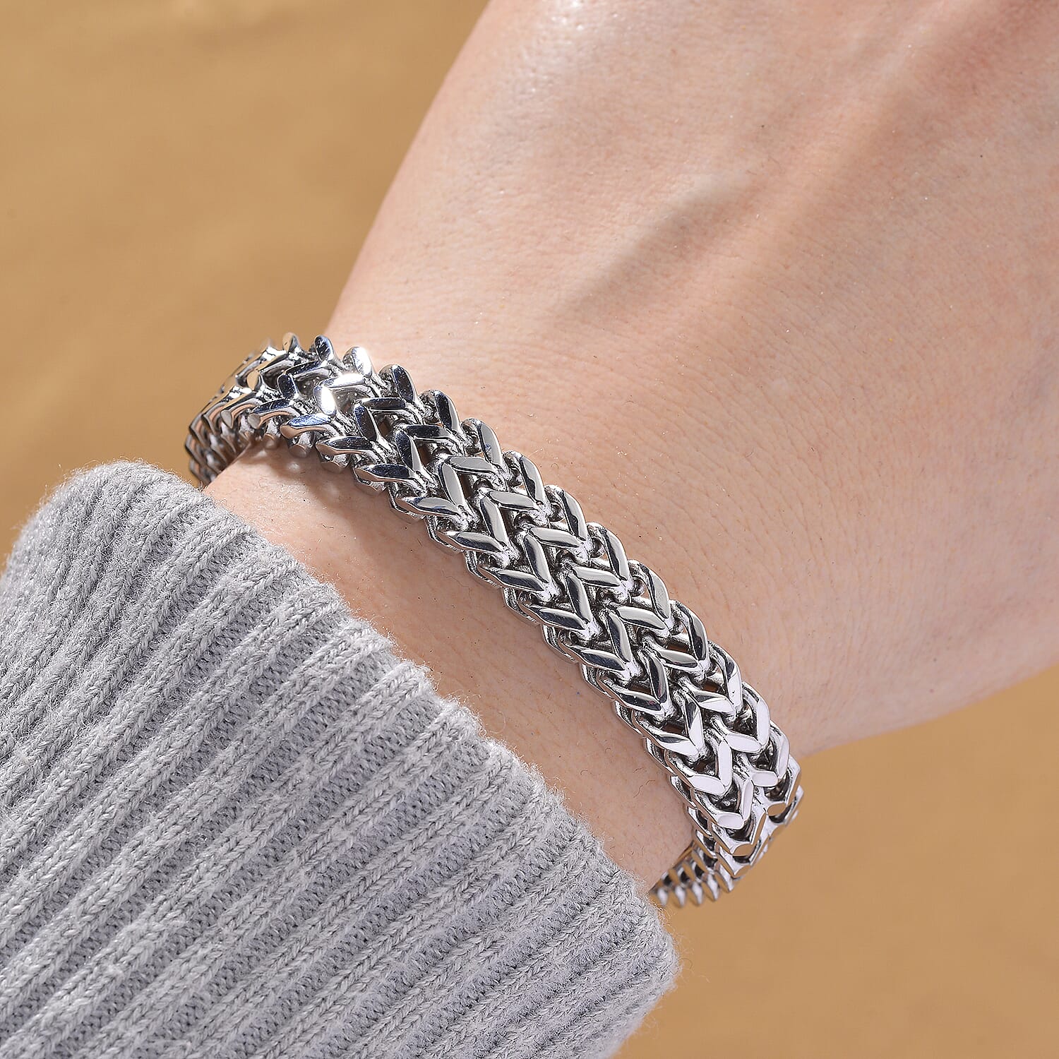 Designer Inspired - Silver Plated Bracelet (Size - 7 - 1 Ext) 8193639 2