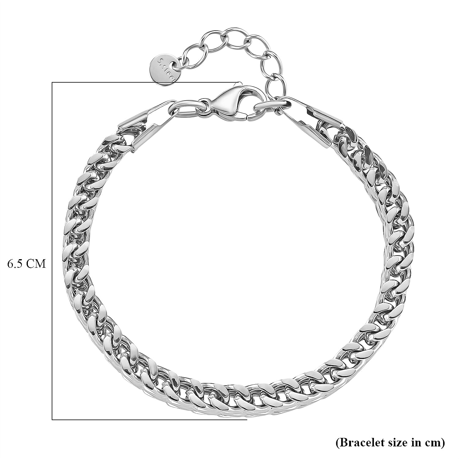 Designer Inspired - Silver Plated Bracelet (Size - 7 - 1 Ext) 8193639 5