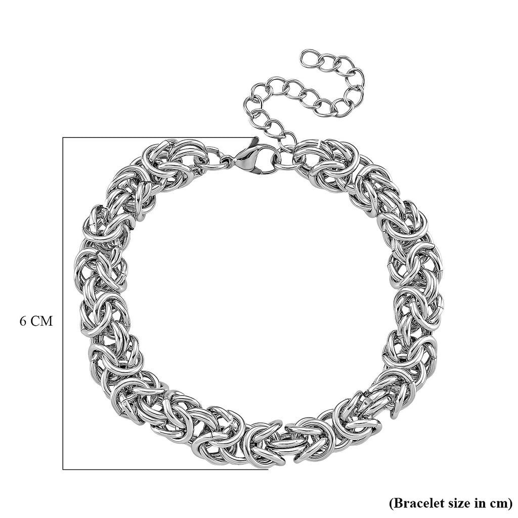 Close Out  Deal - Byzantine Bracelet (Size - 7.5 - 1.5 Ext) with Lobster Clasp