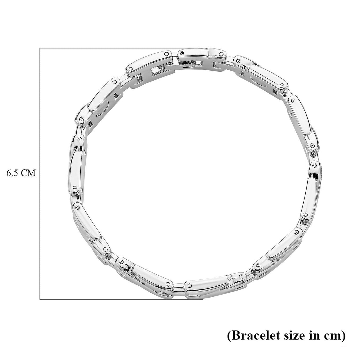 Bracelet (Size - 7.5) With White Silver Tone. 7224732 4
