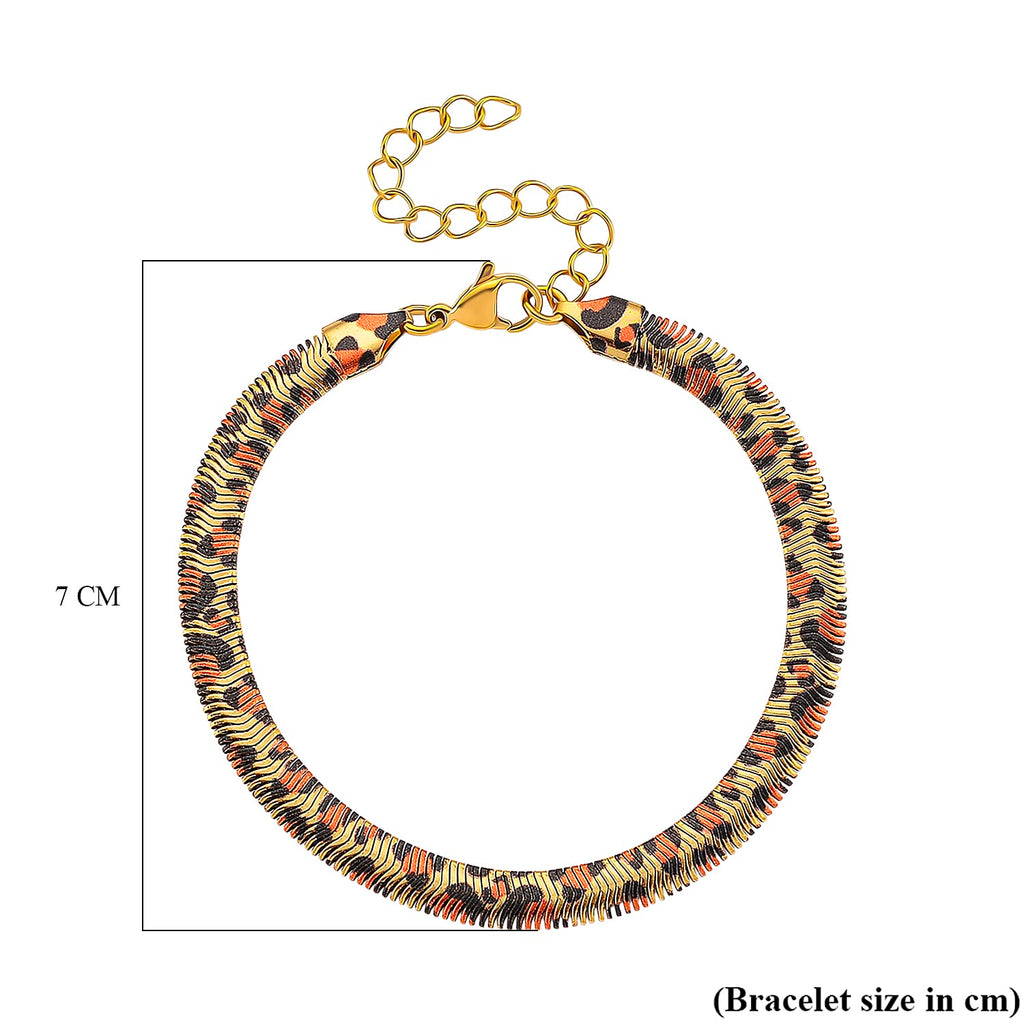 Designer Inspired- Leopard Print Bracelet (Size 7.5)