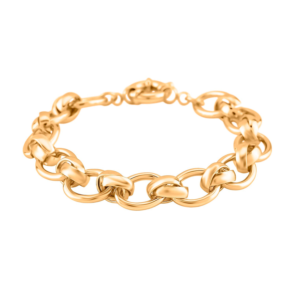 Designer Inspired- Oval Link Bracelet (Size - 7.5) with Senorita Clasp 7991790 0