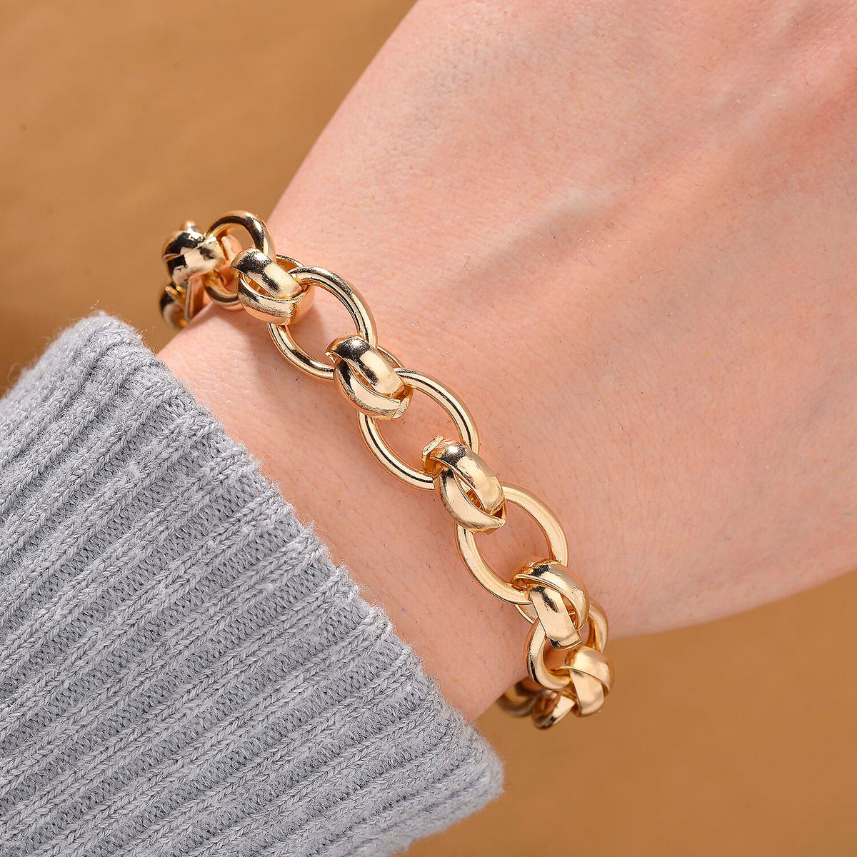 Designer Inspired- Oval Link Bracelet (Size - 7.5) with Senorita Clasp 7991790 2