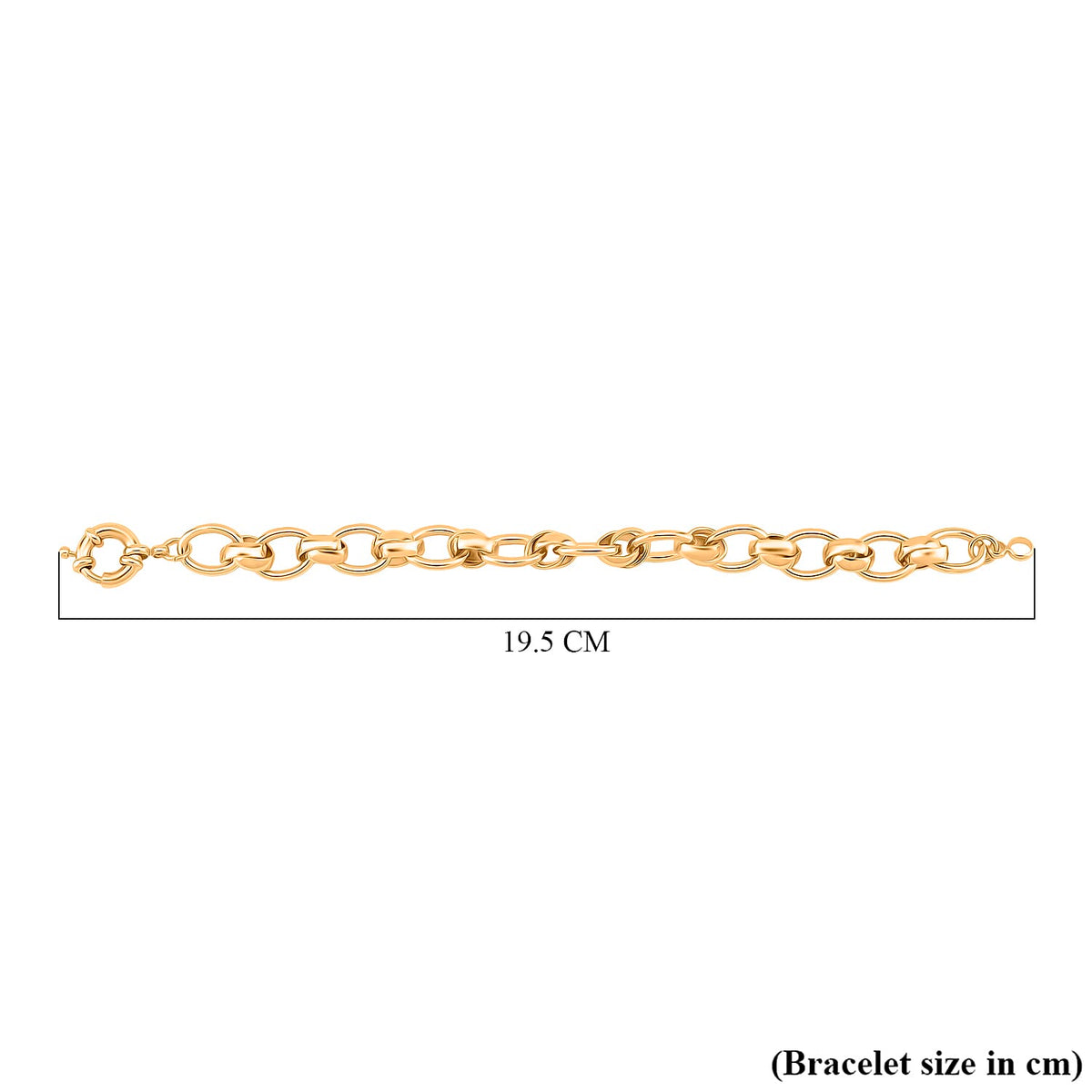 Designer Inspired- Oval Link Bracelet (Size - 7.5) with Senorita Clasp 7991790 4
