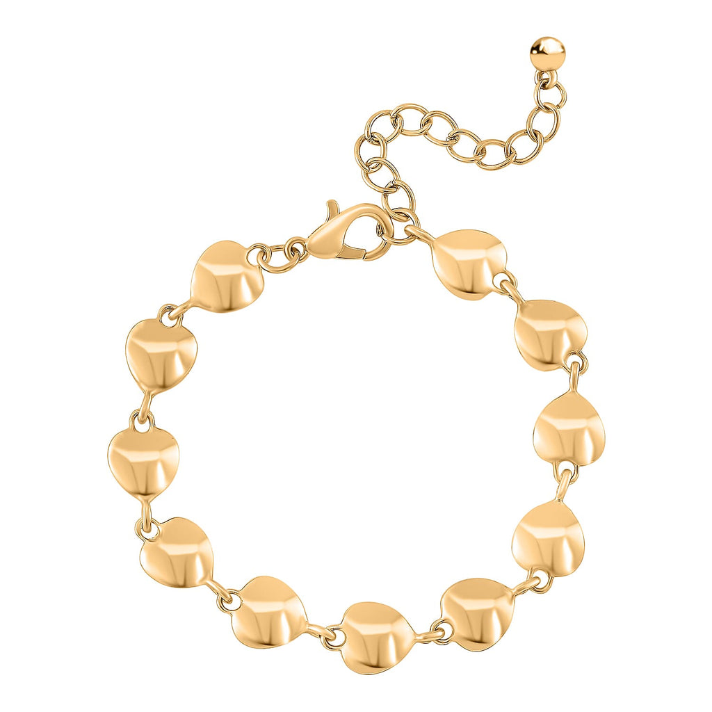 One Time Deal - Designer Inspired Bracelet (Size - 7.5) Gold Plated
