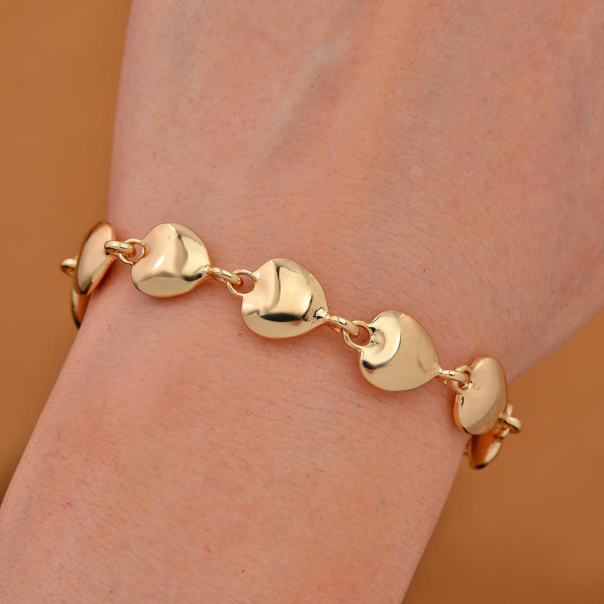 One Time Deal - Designer Inspired Bracelet (Size - 7.5) Gold Plated 7838160 1
