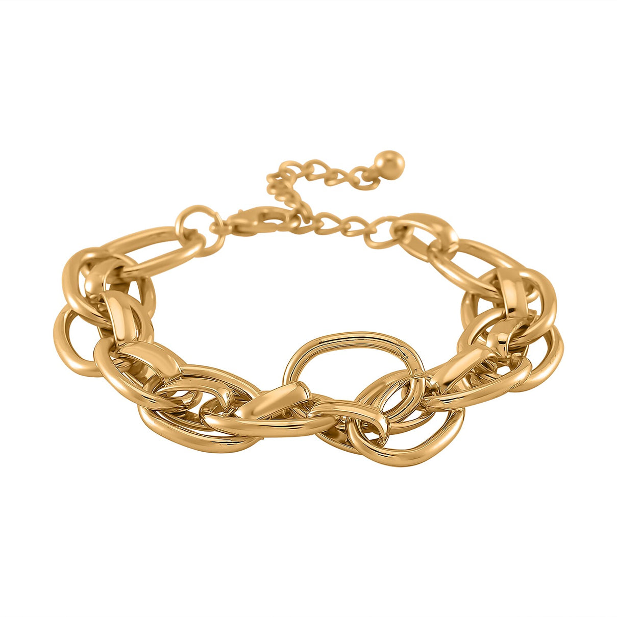 Bracelet With Lobster Clasp (Size - 7.5) in Yellow Tone 7876324 2