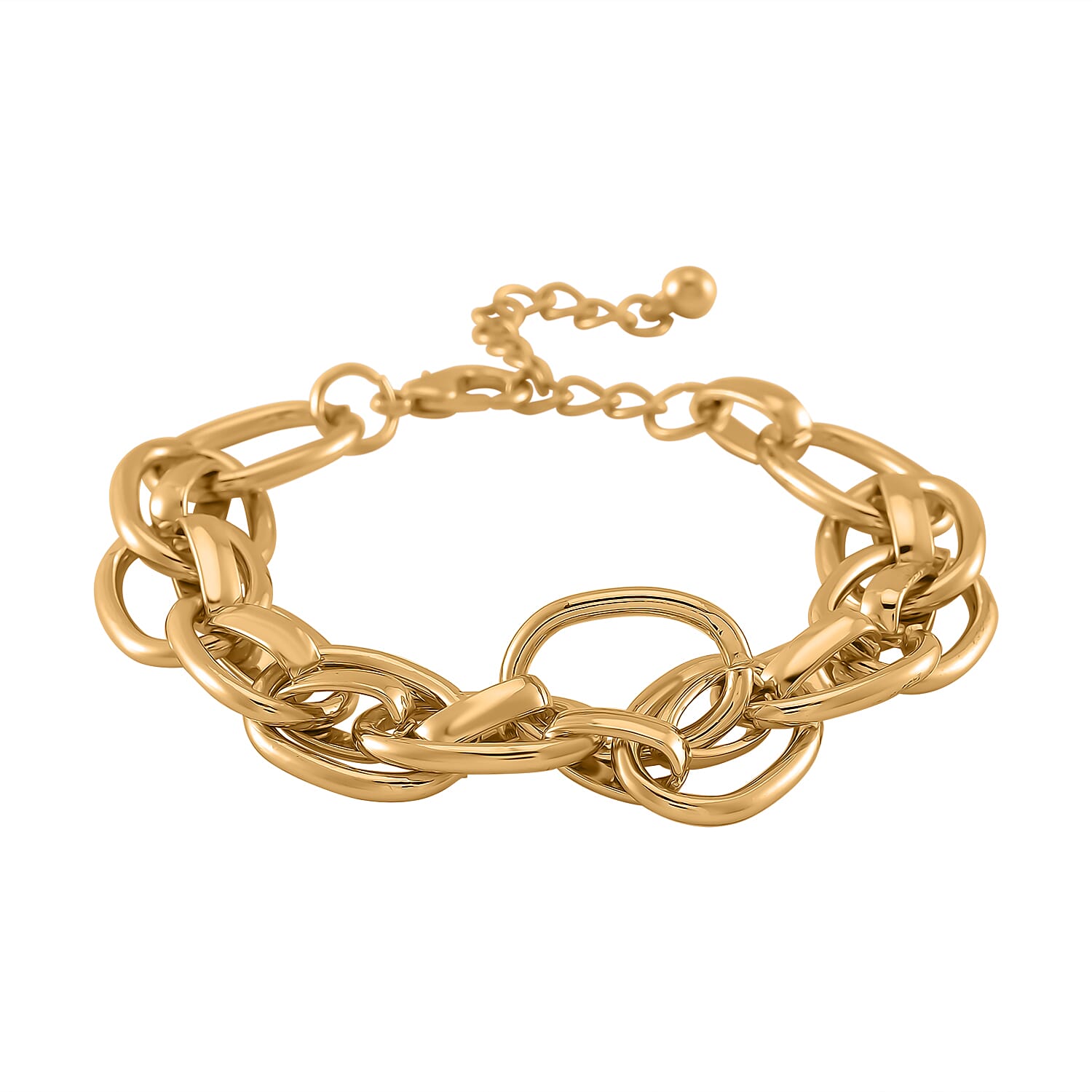 Bracelet With Lobster Clasp (Size - 7.5) in Yellow Tone 7876324 2