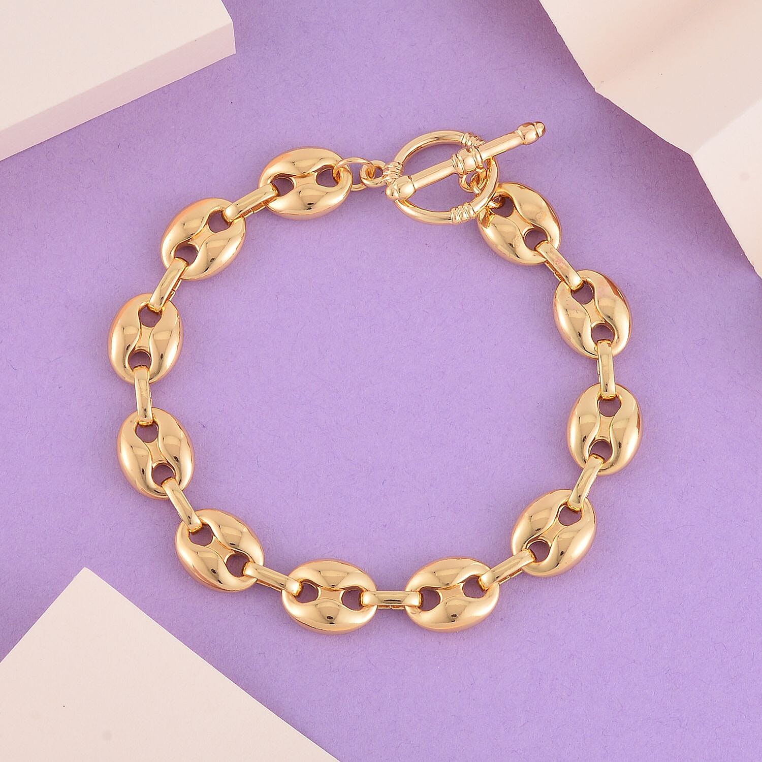 Designer Inspired Mariner Bracelet with Bar Clasp (Size - 7.5) in Yellow 7948703 1