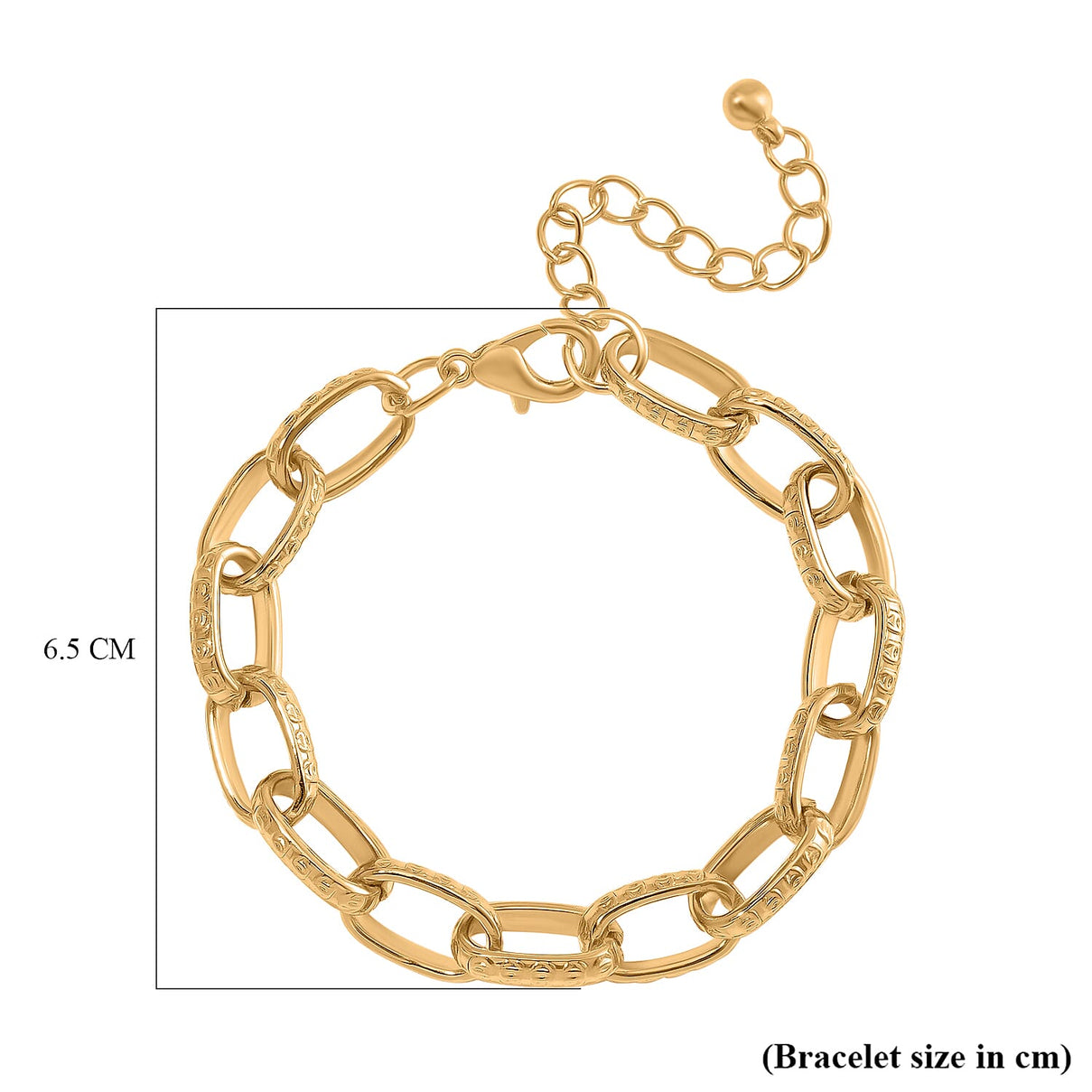 Paperclip Bracelet (Size - 7.5-2 Ext) With Lobster Clasp 7986403 4