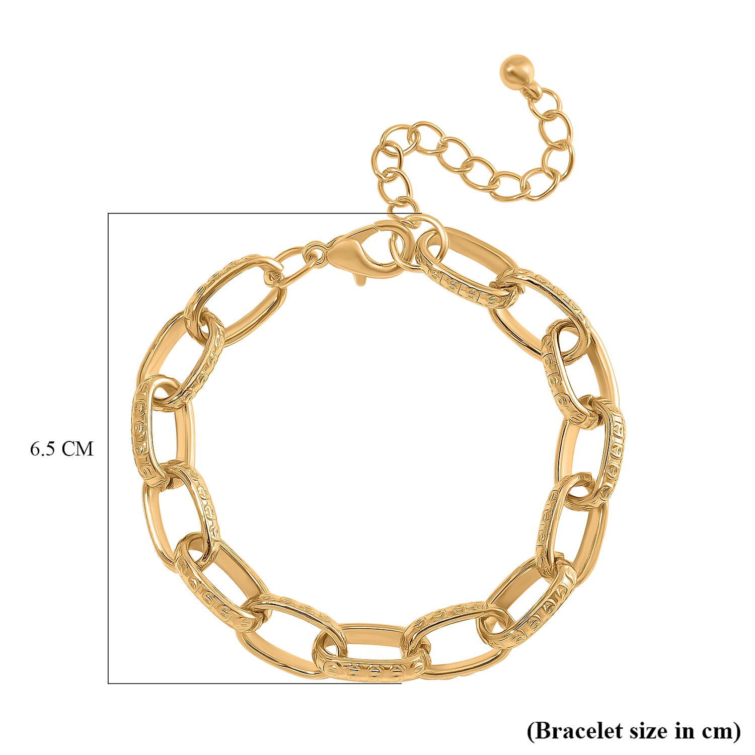 Paperclip Bracelet (Size - 7.5-2 Ext) With Lobster Clasp 7986403 4