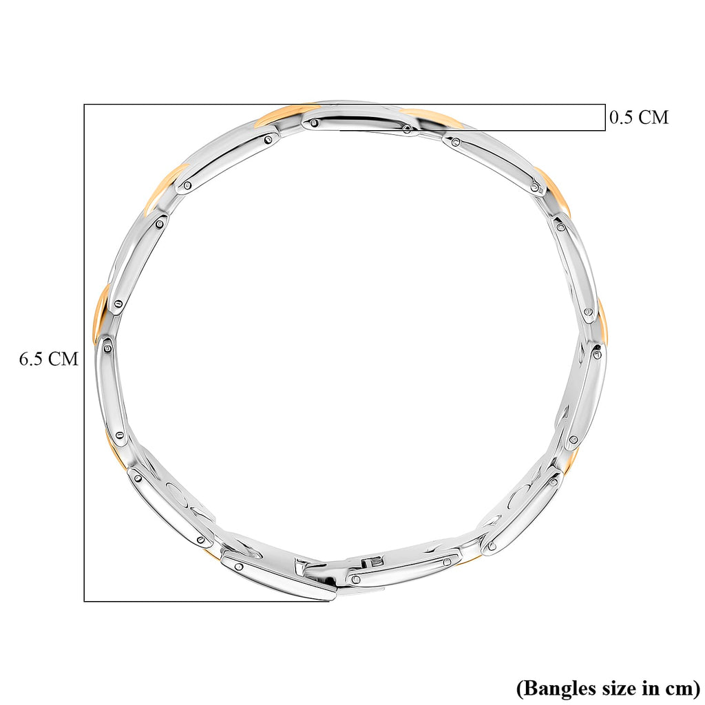 Two Tone Magnetic Bracelet (Size - 7.5)