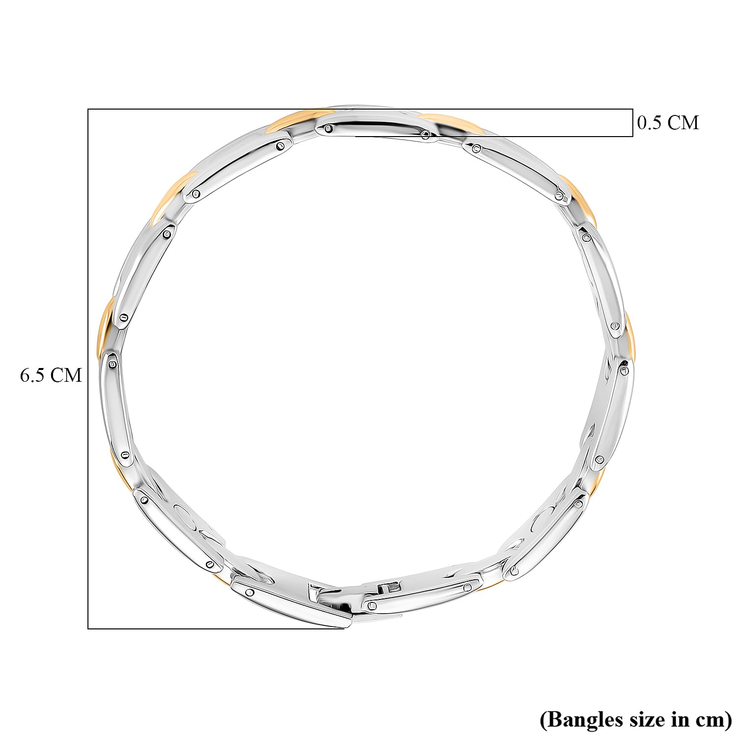 Two Tone Magnetic Bracelet (Size - 7.5) 8196341 4
