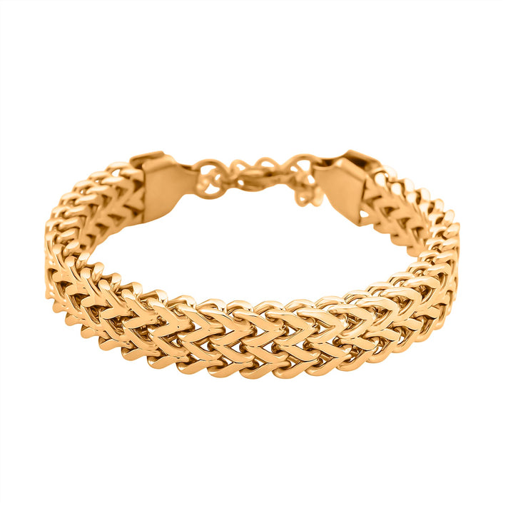 Designer Inspired Yellow Gold Plated Bracelet (Size - 7 - 1) 8193643 1