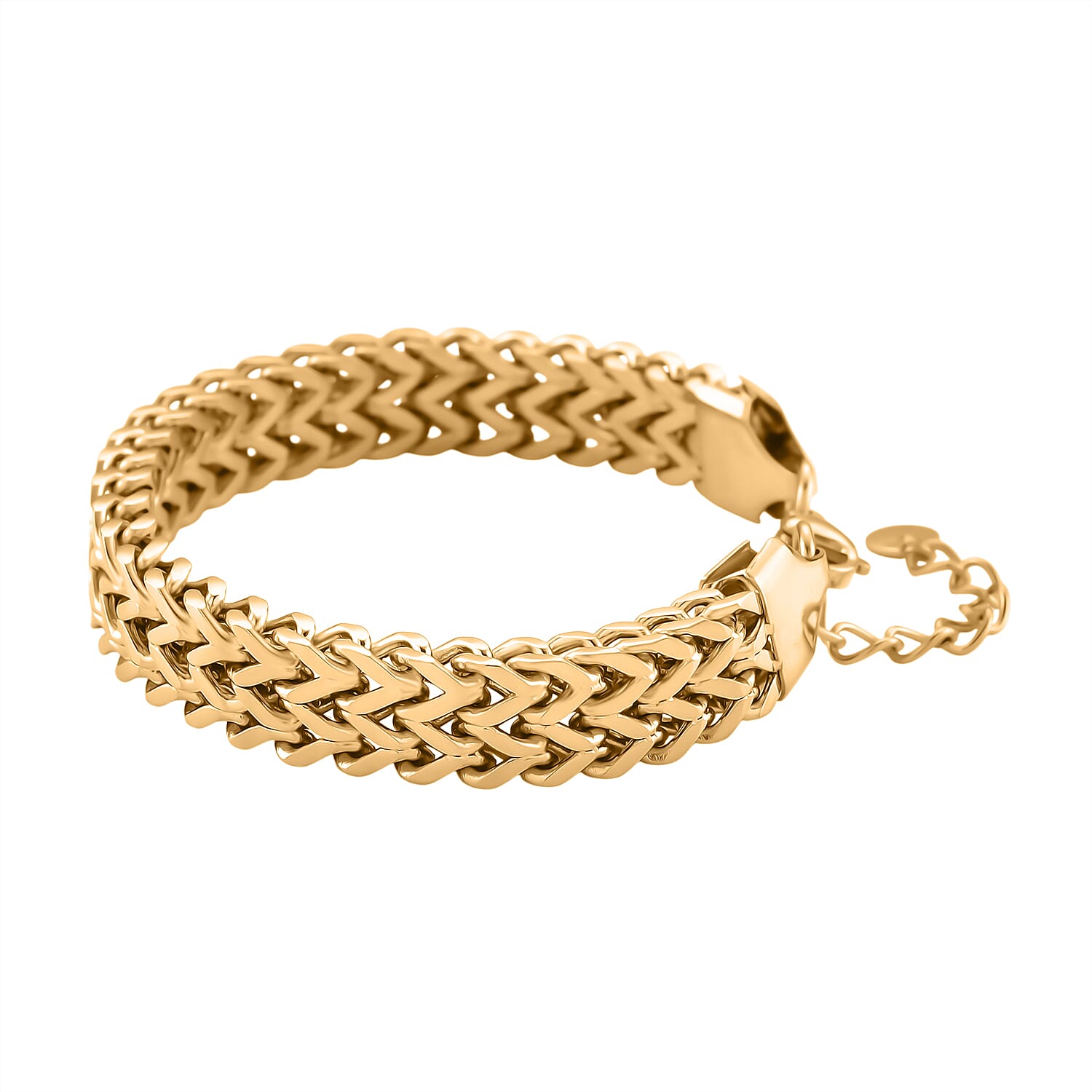 Designer Inspired Yellow Gold Plated Bracelet (Size - 7 - 1) 8193643 3