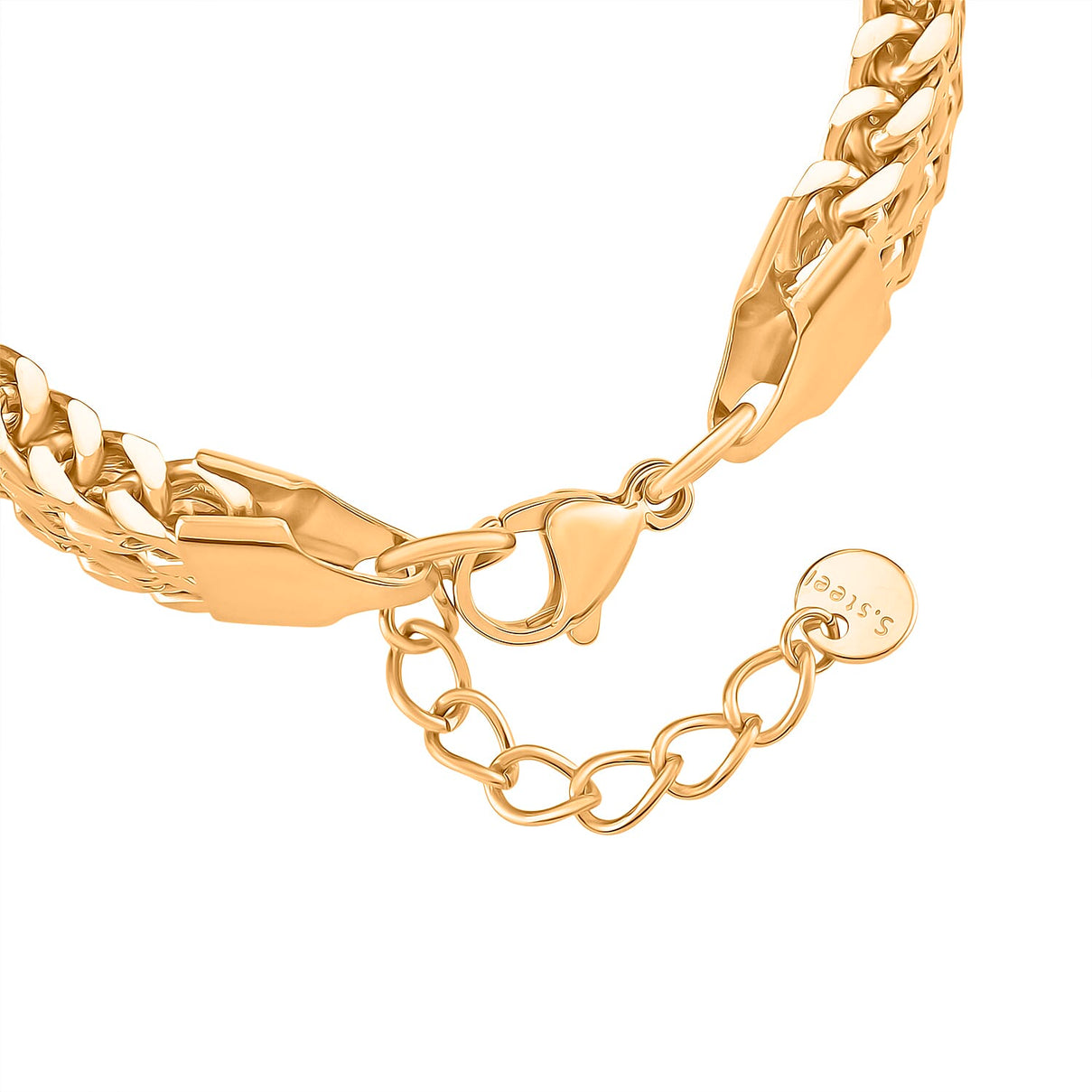 Designer Inspired Yellow Gold Plated Bracelet (Size - 7 - 1) 8193643 4