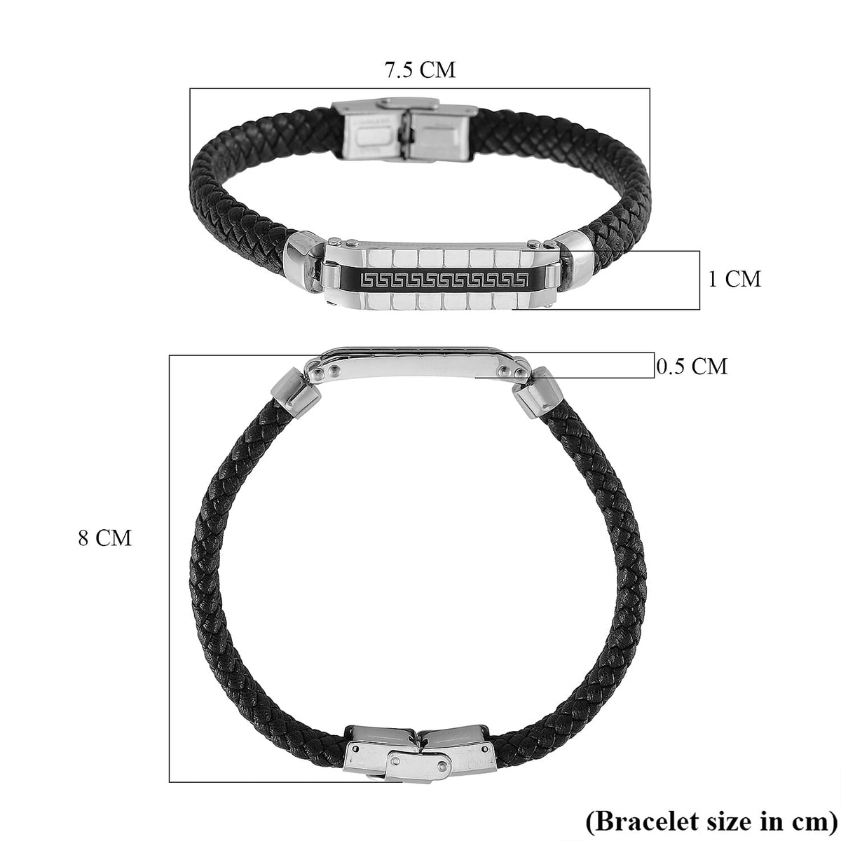 Genuine Leather Bracelet (Size - 8.5) 7901237 5