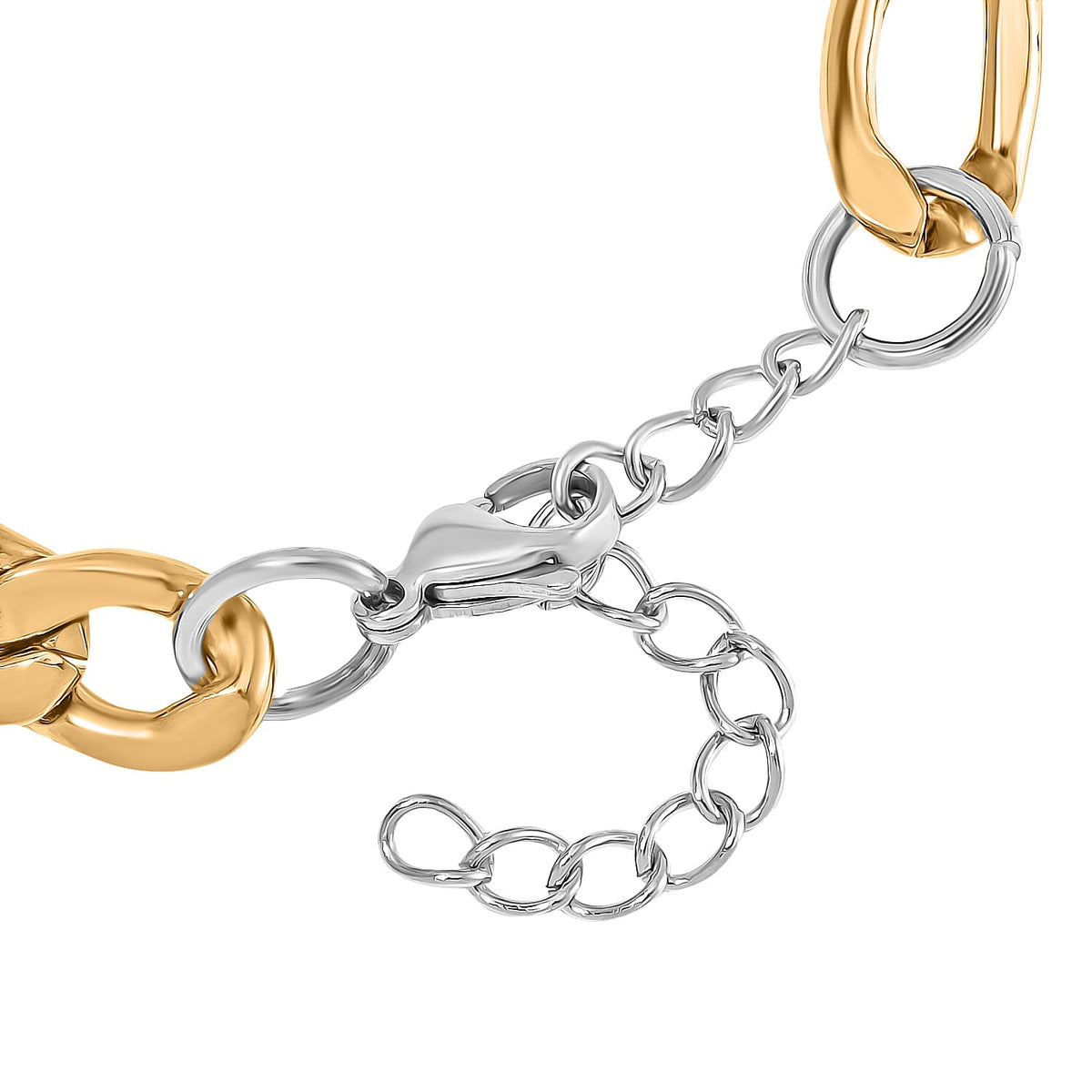 Bracelet (Size - 8-1.5 Ext) in Yellow Gold and Silver Tone 7993431 2