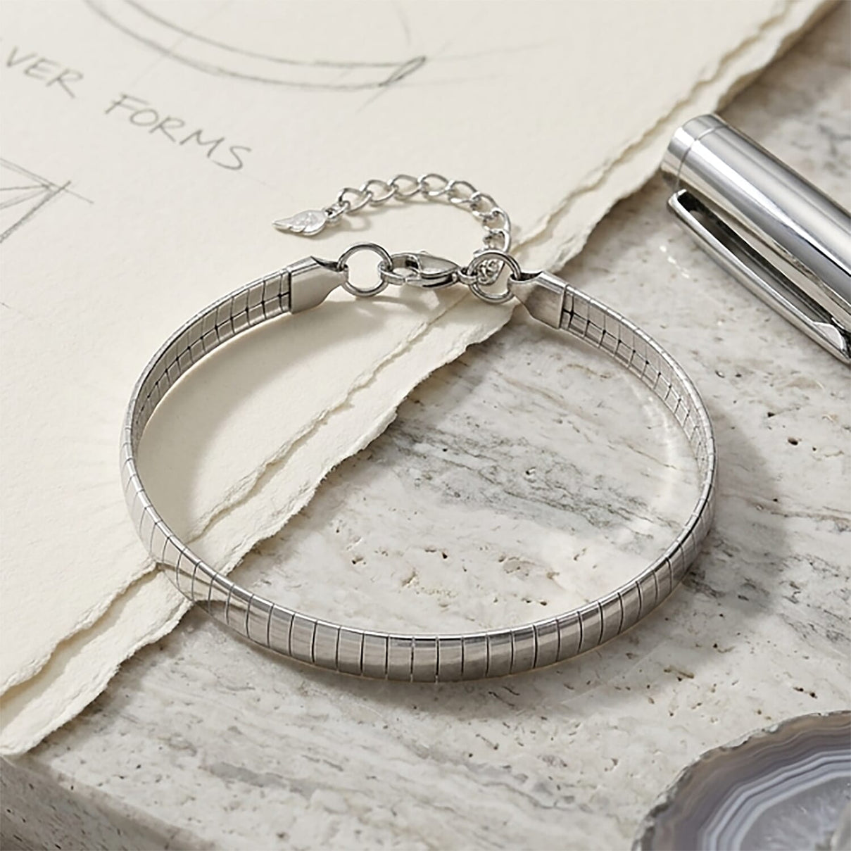 Omega Bracelet With Lobster Clasp (Size - 8+1 Ext) V32491583 3