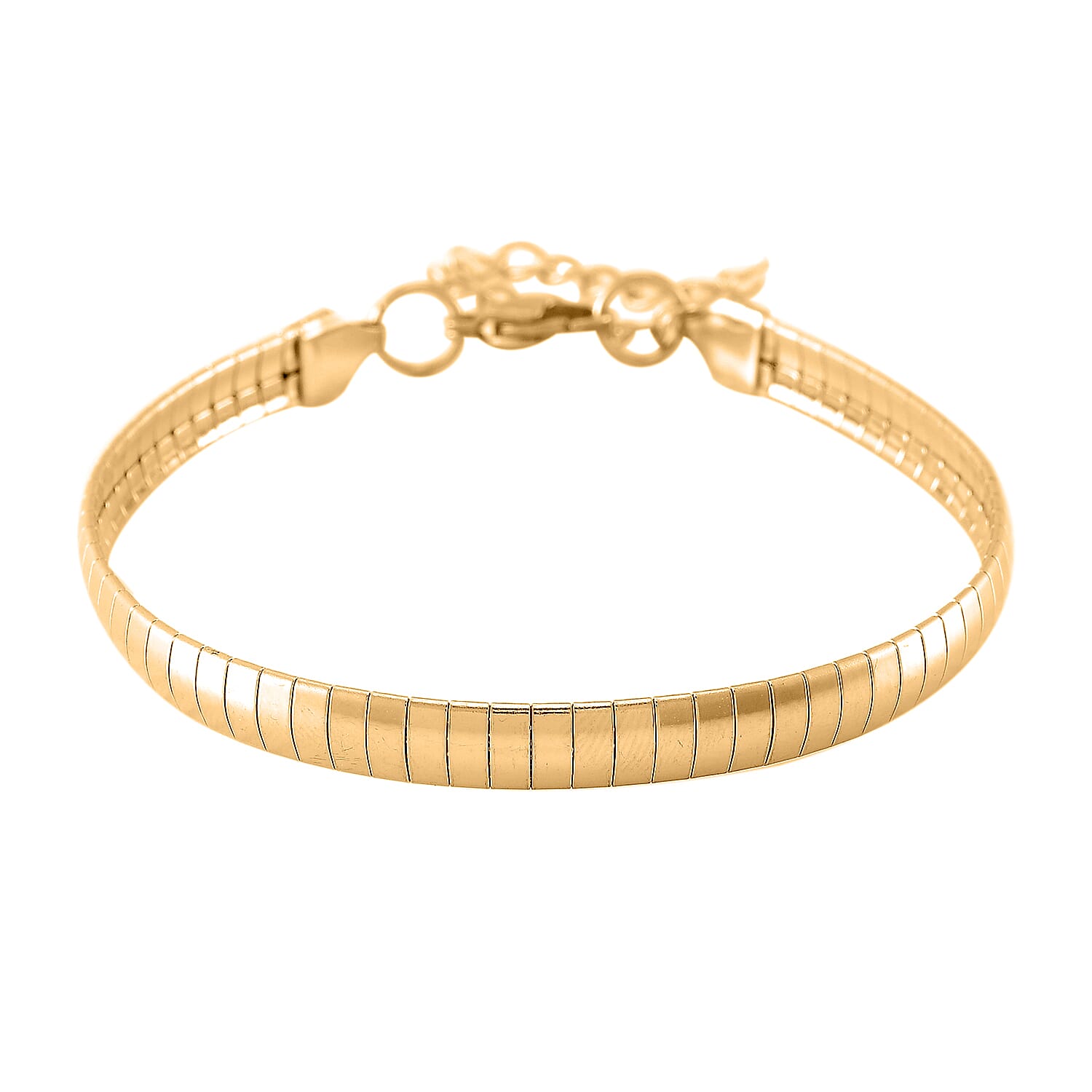 Omega Bracelet with Lobster Clasp (Size - 8+1 Ext) in Yellow Gold Tone V32491228 0