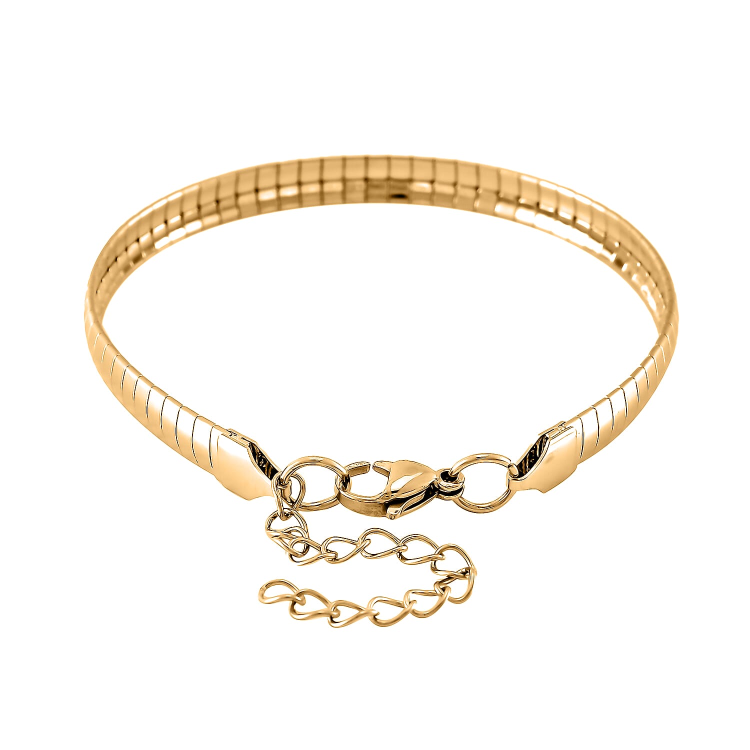 Omega Bracelet with Lobster Clasp (Size - 8+1 Ext) in Yellow Gold Tone V32491228 4